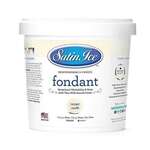 SATIN FINE FOODS Rolled Fondant, Ivory, Vanilla, 2 lb. Pail, Satin Ice 10004