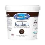 SATIN FINE FOODS Rolled Fondant, Dark Chocolate, 2 lb. Pail, Satin Ice 10007