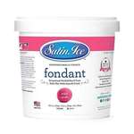 SATIN FINE FOODS Rolled Fondant, 5 lb., Pink, Vanilla, Satin Ice 10021