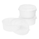 Paper Short Bucket Lids, 32 Oz, Polypropylene, (360/Case), Karat FP-PSBL165-PP