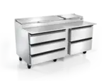 Silver King SKPZ72-EDUS2 Refrigerated Counter, Pizza Prep Table