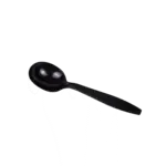 Soup Spoons, Extra Heavy Weight, Black, PS Plastic, (1,000/Case), Karat U2022B