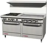 Southbend S60DD-3TL Range, 60" Restaurant, Gas