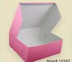 SOUTHERN CHAMPION TRAY, LP Bakery Box, 12" x 12" x 5", Pink, High Quality Paper, (100/Case), Evergreen Packaging BX6400