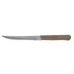Admiral Craft Steak Knife 4-5/8" Stainless Steel Blade Wood Handle 8-3/8" Overall