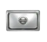 STEAM TABLE PAN COVER, 1/9 SIZE, SOLID WITH HANDLE, 18/8 ST)