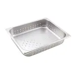 Steam Table Pan, Half Size, 2 1/2" Deep, 25 Gauge, Perforated