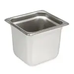 Steam Table Pan, Sixth Size, 4" Deep, 22 Gauge