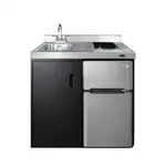 Summit Commercial C39ELGLASSBK Kitchenette