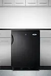Summit Commercial FF7LBLKBI Refrigerator, Undercounter, Reach-In