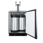 Summit Commercial SBC58BLBIADACFTWIN Nitro Cold Brew Coffee Dispenser