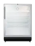 Summit Commercial SCR600BGLMBL Refrigerator, Merchandiser, Countertop