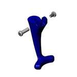 T&S Brass Lever Arm Repair Kit, Blue, Thermoplastic, For Glass Filler, T&S Brass and Bronze Works 015550-45