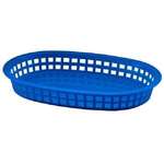 Tablecraft Products Platter Basket, 10-1/2" x 7" x 1-1/2", Royal Blue, Polypropylene, Chicago, Oval TableCraft 1076BL