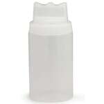 Tablecraft Products Squeeze Bottle, 16 OZ, Clear, Polyethylene, Tri-Tip Cap, TableCraft 11663C3