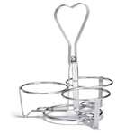 Tablecraft Products Condiment Rack, 2-3/4" ID, Chrome, 3 Ring, TableCraft 1370R