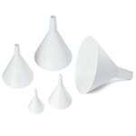 Tablecraft Products 5 Funnel Set, 2" - 6", White, Plastic, Tablecraft 5