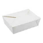 ARVESTA (DISPOSABLES) Take Out Bio Box, #3, White, 8.5" X 6.25" X 2.5", 337gsm, 50 Pack, 4/50/200