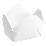 ARVESTA (DISPOSABLES) Take Out Bio Box, #4, White, 8.5" X 3.5" X 3.5", 300gsm, 40 Pack, 4/40/160