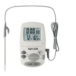 TAYLOR PRECISION PRODUCTS Dial Thermometer, 5", White, Stainless Steel Probe, Taylor 1470FS