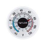 TAYLOR PRECISION PRODUCTS Dial Thermometer, 1.75", White, Plastic, Taylor 5982N