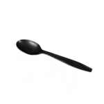 Teaspoon, Extra Heavy Weight, Black, Polypropylene, (1000/Case), Karat U2033B