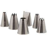 THERMOHAUSER OF AMERICA Pastry Tube Set, Large, Stainless Steel, 12 Pc., Thermohauser 83000.32806