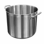 Thunder Group 24 Qt. Stainless Steel Stock Pot with Encapsulated Bottom and Riveted Handles