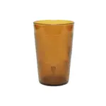 Thunder Group PLTHTB008A Plastic Tumbler – 8 oz, Amber, Textured Exterior