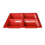 Thunder Group PS5104RD Plate/Platter, Compartment, Plastic
