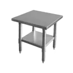 Thunder Group SLWT42412F Work Table,  12" - 21", Stainless Steel Top