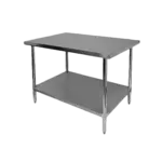 Thunder Group SLWT42448F Work Table,  40" - 48", Stainless Steel Top