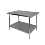 Thunder Group SLWT42472F Work Table,  63" - 72", Stainless Steel Top 