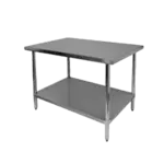 Thunder Group SLWT42472F Work Table,  63" - 72", Stainless Steel Top