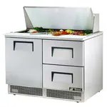 True TFP-48-18M-D-2 Refrigerated Counter, Mega Top Sandwich / Salad Un