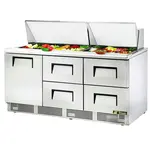 True TFP-72-30M-D-4 Refrigerated Counter, Mega Top Sandwich / Salad Un
