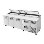 True TPP-AT-119D-2-HC Refrigerated Counter, Pizza Prep Table