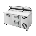 True TPP-AT-67D-2-HC Refrigerated Counter, Pizza Prep Table