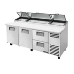 True TPP-AT2-93D-2-HC Refrigerated Counter, Pizza Prep Table