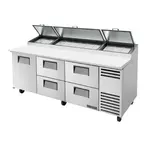 True TPP-AT2-93D-4-HC Refrigerated Counter, Pizza Prep Table