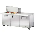 True TSSU-72-15M-B-HC Refrigerated Counter, Mega Top Sandwich / Salad Un
