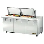 True TSSU-72-24M-B-ST-HC Refrigerated Counter, Mega Top Sandwich / Salad Un