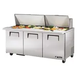True TSSU-72-30M-B-ST-HC Refrigerated Counter, Mega Top Sandwich / Salad Un