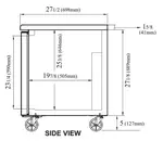 Turbo Air JBT-72-N Serving Counter, Cold Food