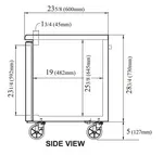 Turbo Air JUF-60S-N Freezer, Undercounter, Reach-In