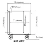 Turbo Air JUR-36-N6 Refrigerator, Undercounter, Reach-In