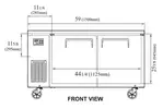 Turbo Air JUR-60-N6 Refrigerator, Undercounter, Reach-In