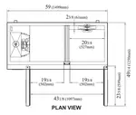 Turbo Air JURF-60-N Refrigerator Freezer, Undercounter, Reach-In