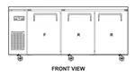 Turbo Air JURF-72-N Refrigerator Freezer, Undercounter, Reach-In