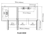 Turbo Air JURF-72-N Refrigerator Freezer, Undercounter, Reach-In